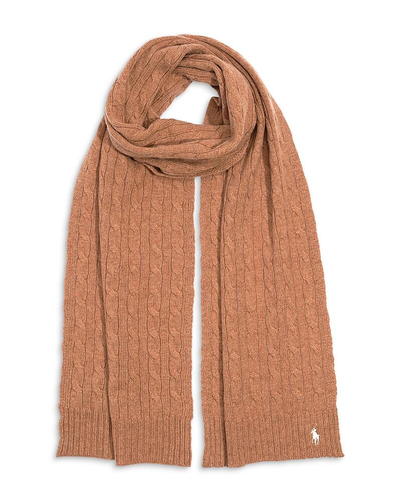 Ralph Lauren Classic Cable Wool & Cashmere Scarf Cover