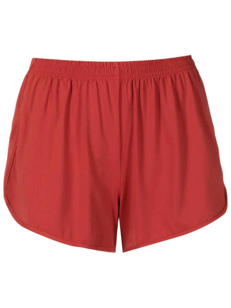 Lygia & Nanny Lee elasticated-waist mini shorts - Red Cover