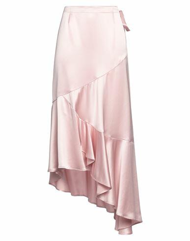 Isabelle Blanche Paris Woman Midi skirt Pink Acetate, Polyester Cover