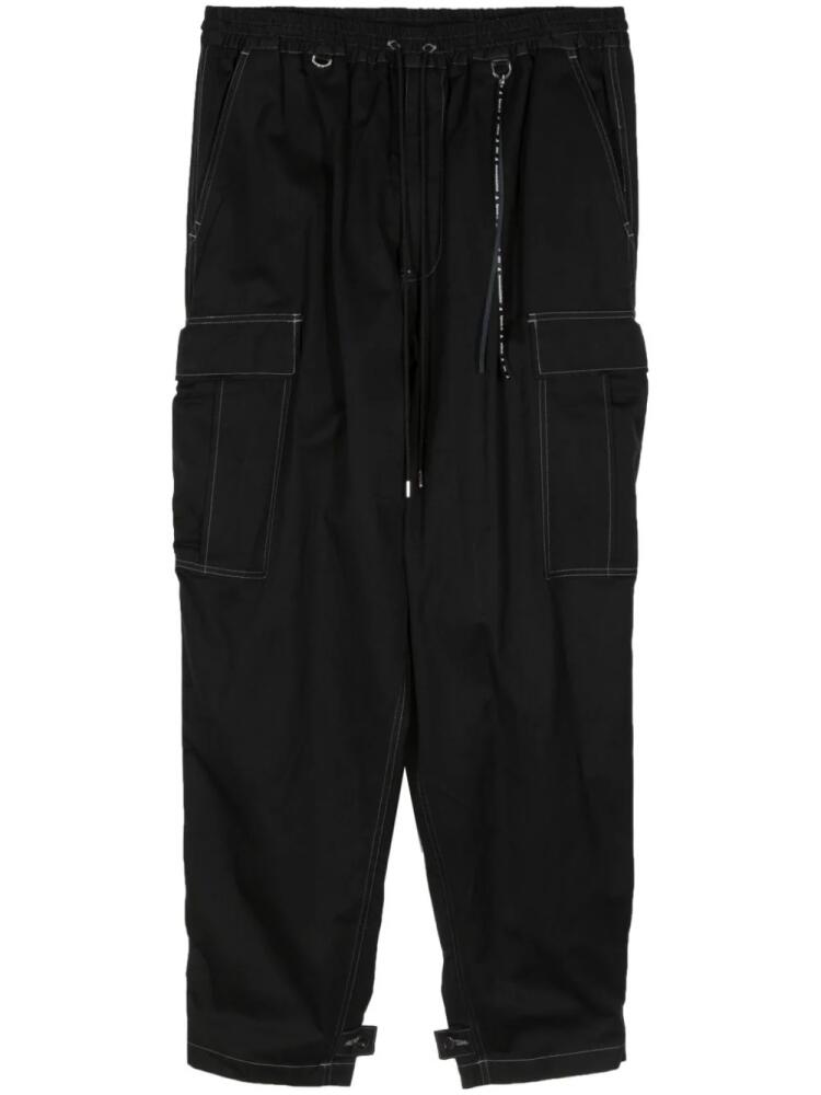 Mastermind Japan skull-print cotton cargo trousers - Black Cover