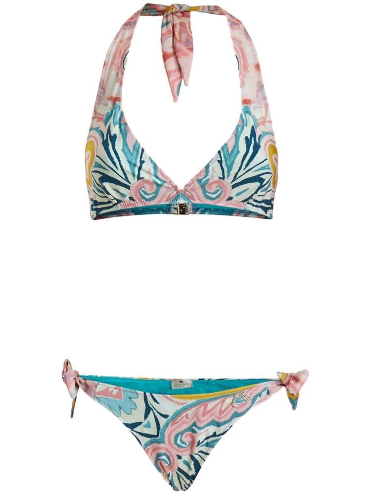 ETRO paisley sunburst-print bikini - White Cover