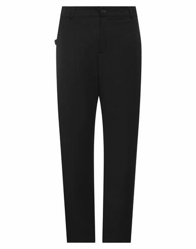 Family First Milano Man Pants Black Polyester, Viscose, Elastane Cover