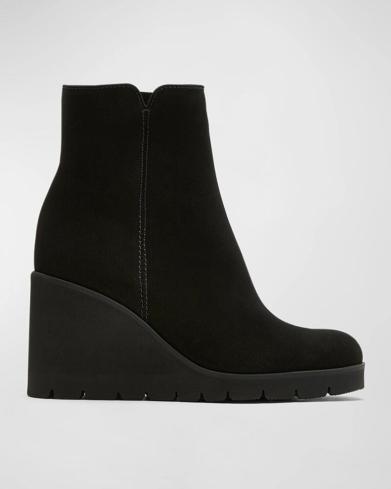 La Canadienne Go Suede Wedge Ankle Booties Cover