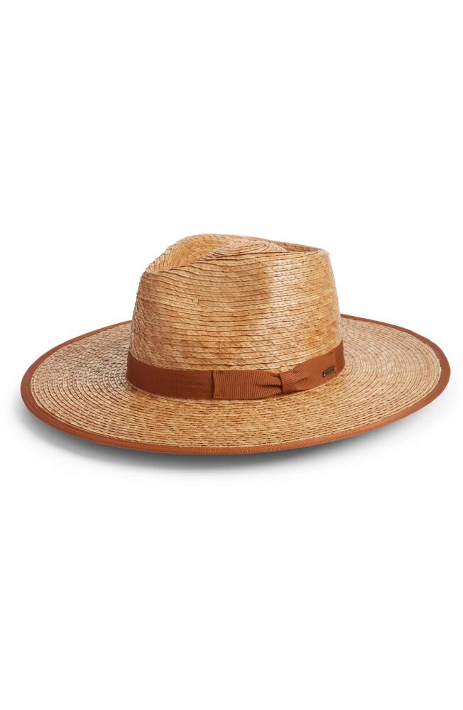 Brixton Jo Straw Rancher Hat in Tan/copper Cover