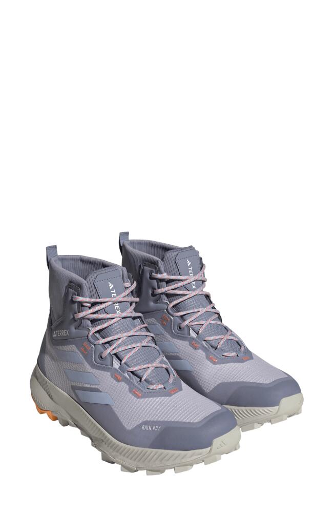 adidas Terrex Hiker RAIN. RDY Waterproof Hiking Boot in Dawn/Blue /Coral Cover