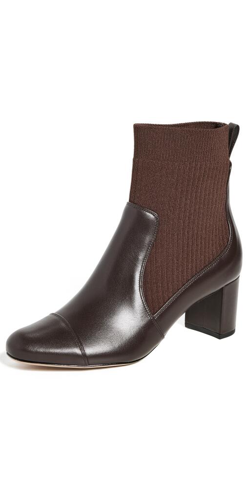 Alexandre Birman Becky Knit Bootie 60mm Dark Brown Cover