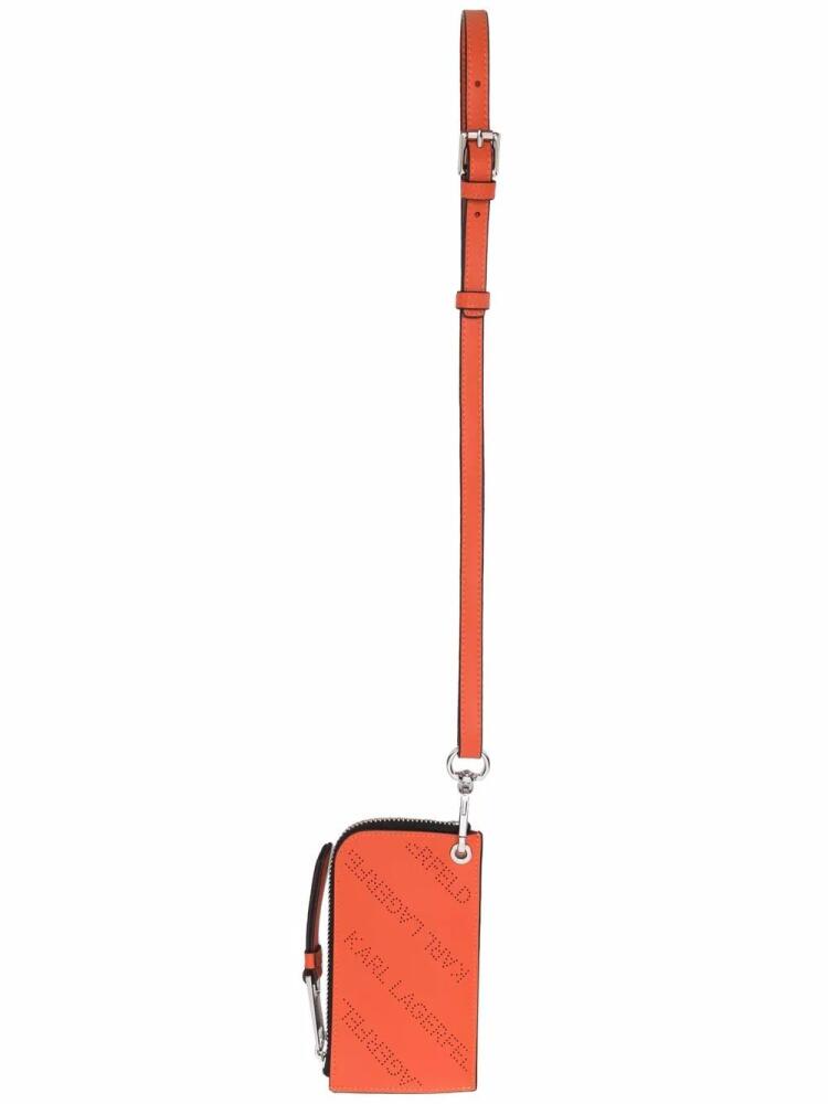 Karl Lagerfeld K/Punched neck purse - Orange Cover