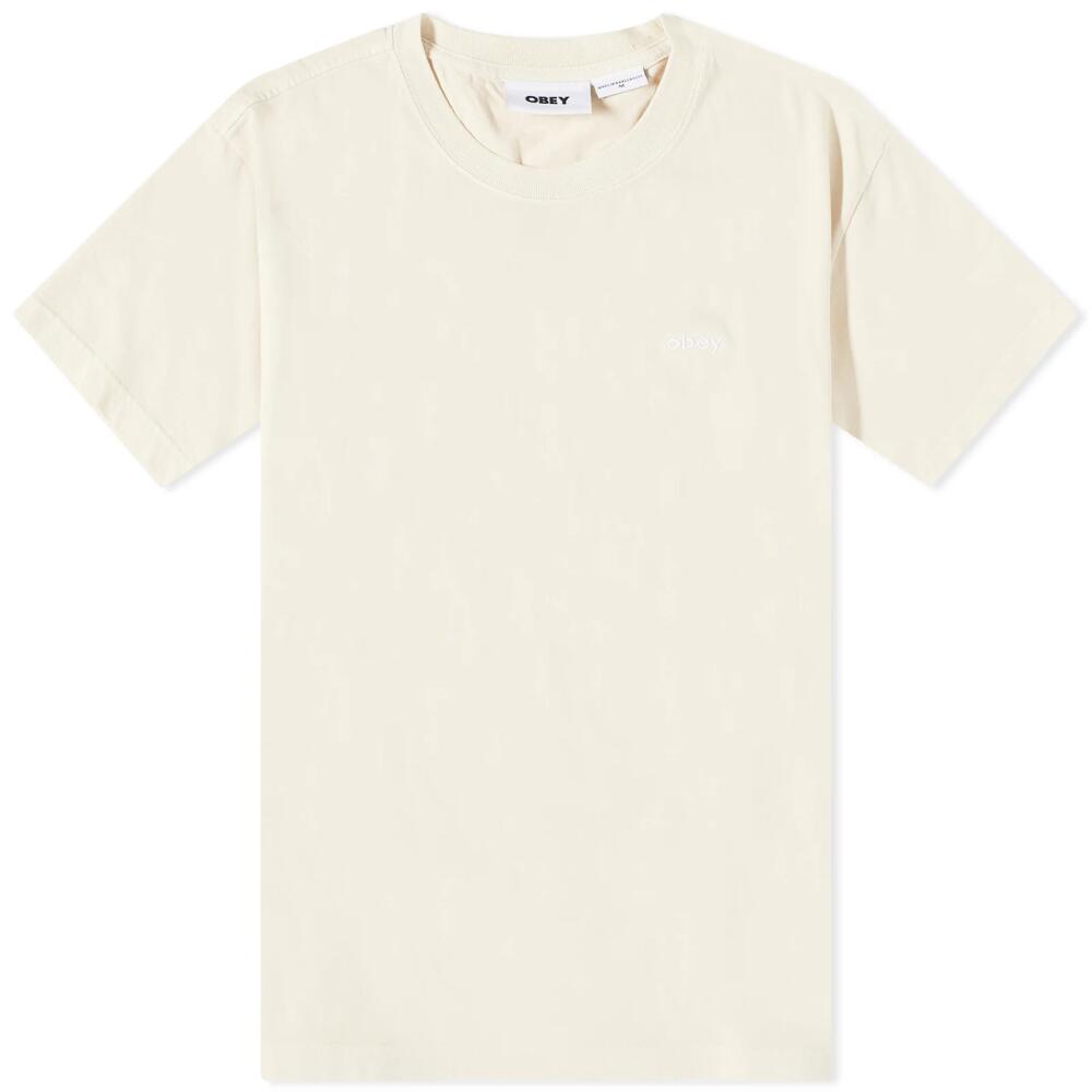 Obey Women's Lowercase Pigment T-Shirt in Pigment Clay Cover