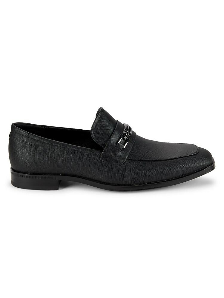 Guess Men's Hendo Apron Toe Bit Loafers - Black Cover