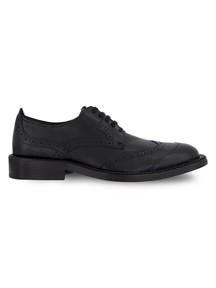 Karl Lagerfeld Paris Men's Paris White Label Perforated Dress Shoes - Black Cover