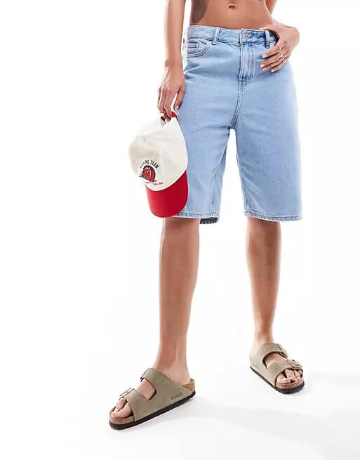 JJXX baggy denim shorts in light wash-Blue Cover