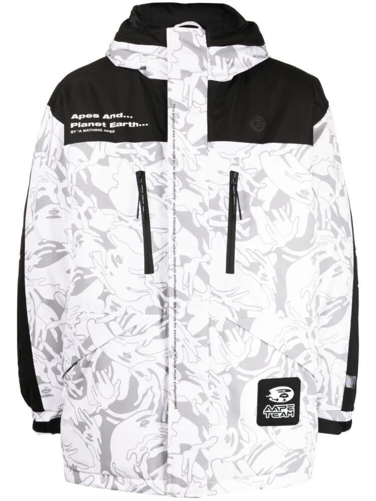 AAPE BY *A BATHING APE® graphic-print hooded jacket - Multicolour Cover