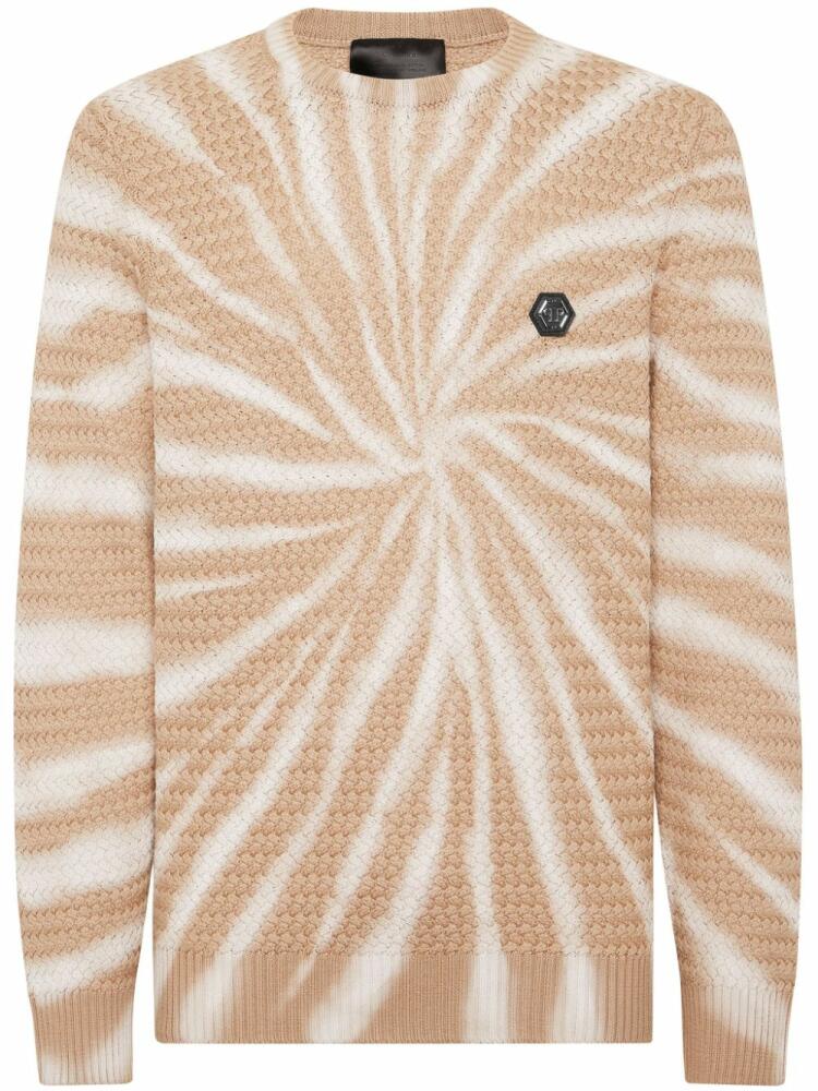 Philipp Plein tie-dye wool jumper - Neutrals Cover