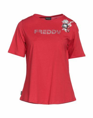 Freddy Woman T-shirt Red Cotton Cover