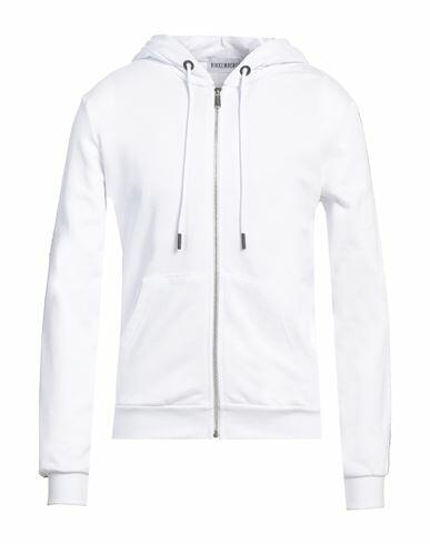 Bikkembergs Man Sweatshirt White Cotton Cover