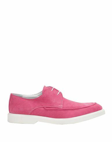 8 By Yoox Suede Derby Shoes Man Lace-up shoes Magenta Calfskin Cover