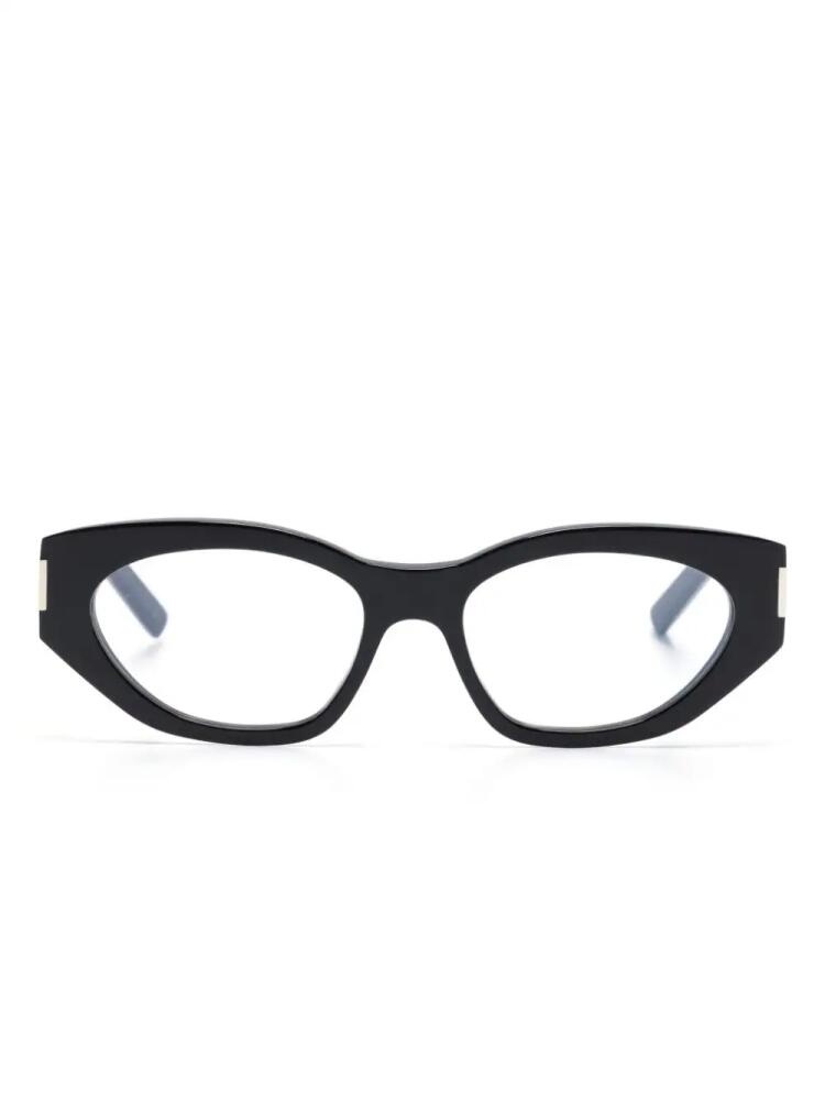 Saint Laurent Eyewear polished-effect cat-eye glasses - Black Cover