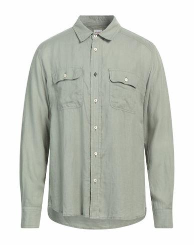 Officina 36 Man Shirt Sage green Linen Cover