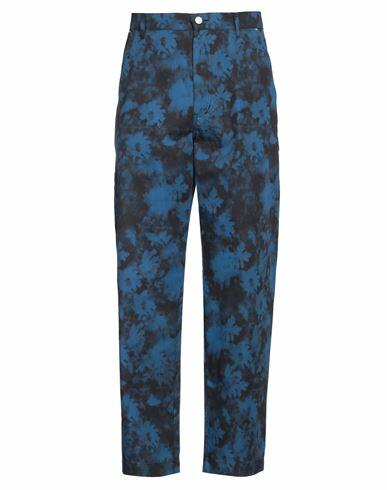 Kenzo Man Pants Blue Cotton Cover