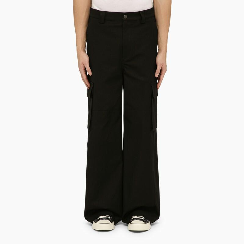 Valentino Black cotton cargo trousers Cover