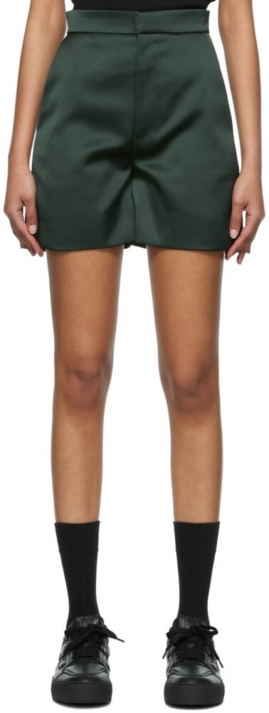 AMI Paris Green Polyester Shorts Cover