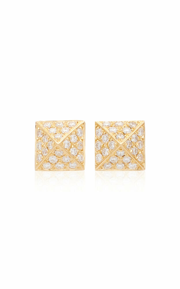 Anita Ko - Spike 18K Yellow Gold Diamond Earrings - Gold - Gifts For Her Cover