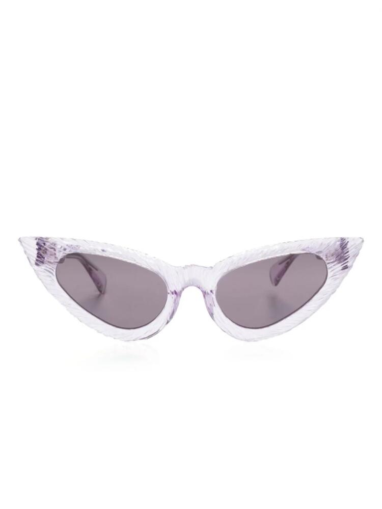 Kuboraum cat-eye frame sunglasses - Purple Cover