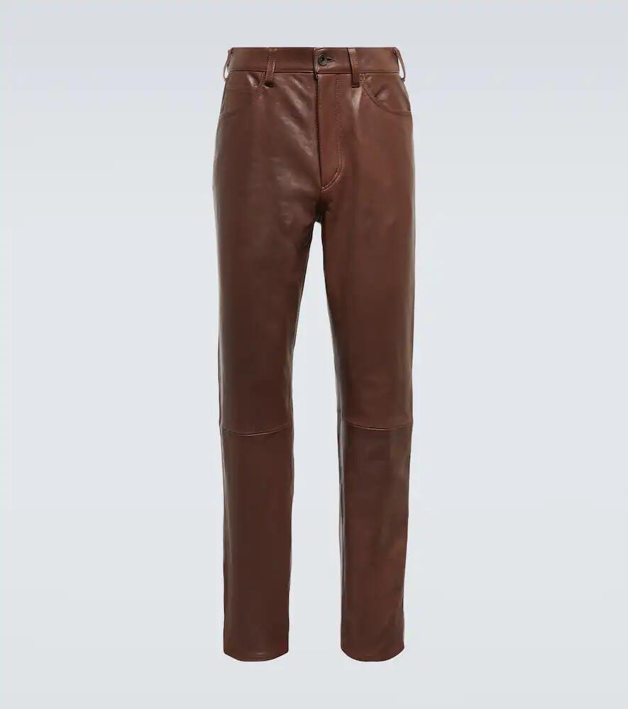 Auralee Straight leather pants Cover