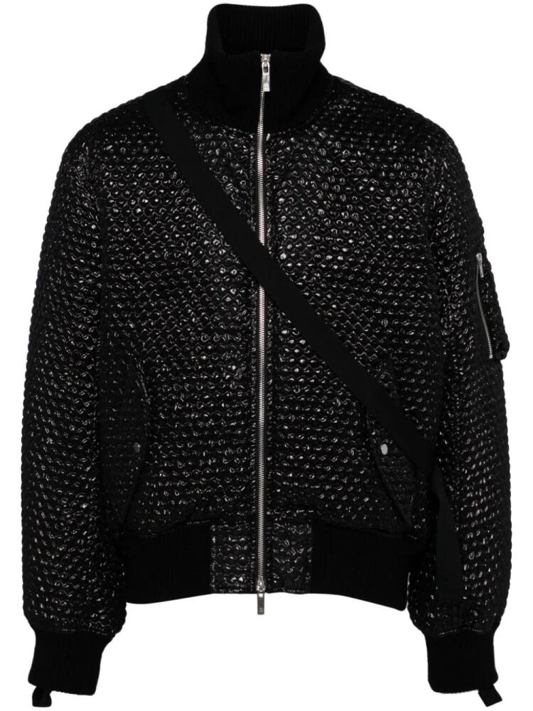 Helmut Lang seatbelt bomber jacket - Black Cover