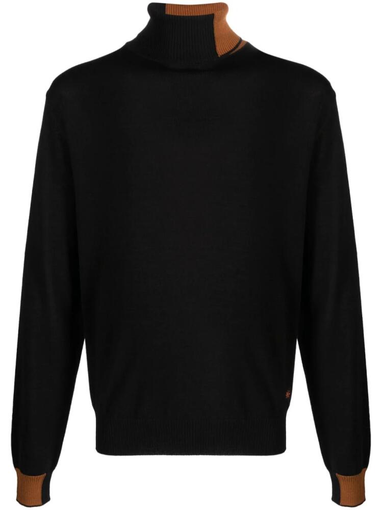 Manuel Ritz two-tone knitted jumper - Black Cover