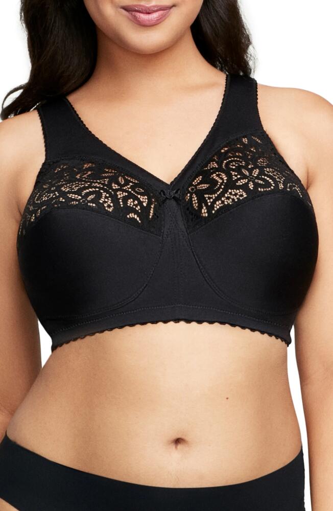 Glamorise MagicLift Cotton Support Bra in Black Cover