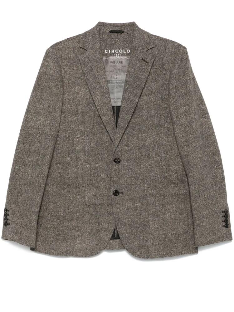 Circolo 1901 single-breasted blazer - Brown Cover