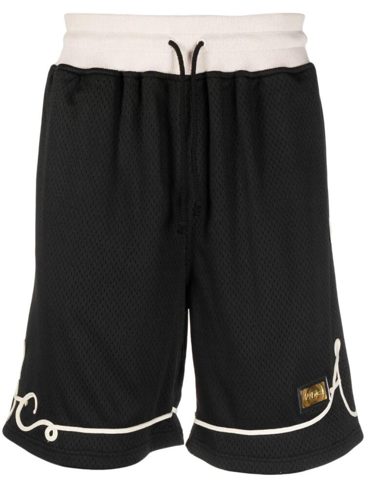 Advisory Board Crystals logo-appliqué track shorts - Black Cover