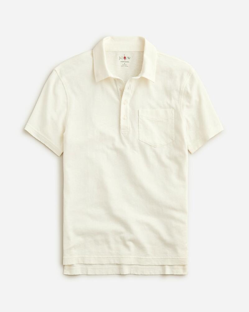 J.Crew Hemp-organic cotton blend polo shirt Cover