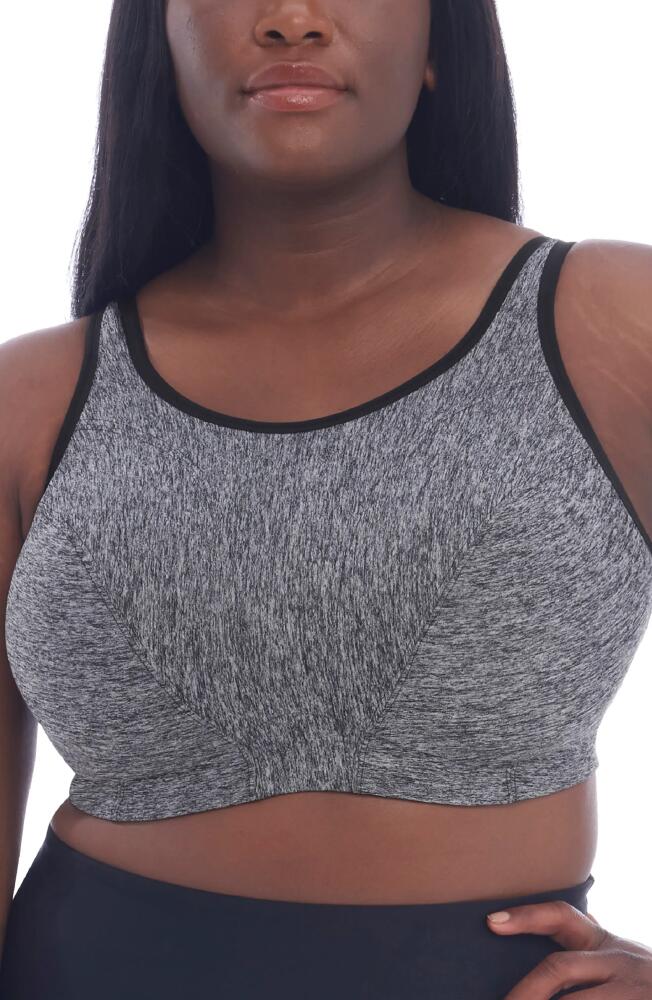 Goddess Soft Cup Full Figure Sports Bra in Pewter Heather Cover