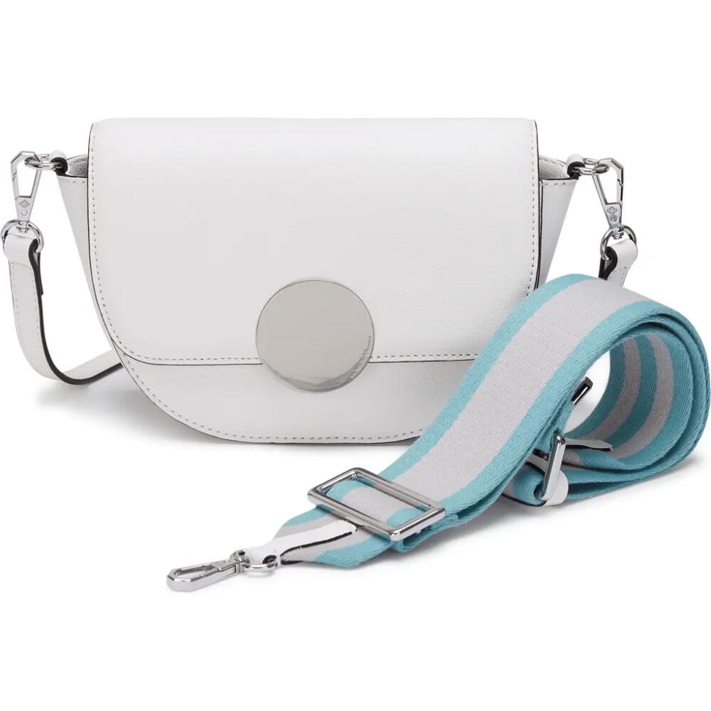 Oryany Lottie Leather Saddle Crossbody Bag in Cloud Cover