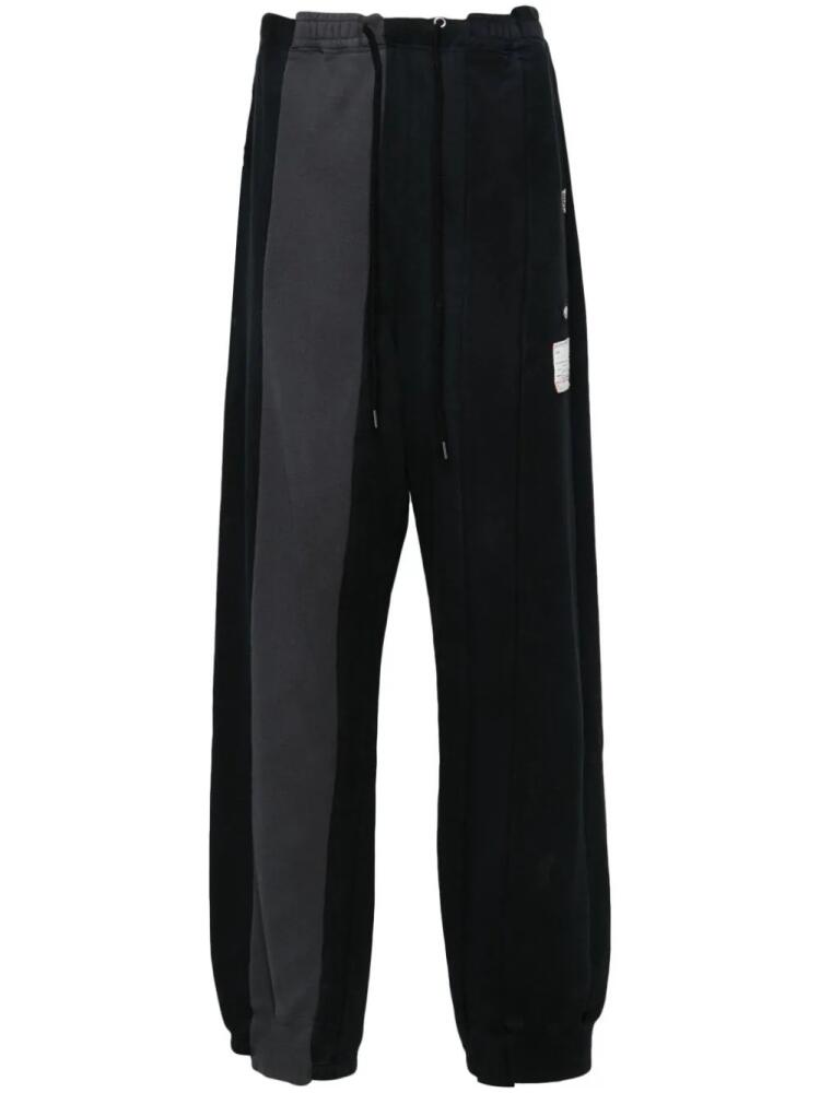 Maison MIHARA YASUHIRO Vertical Switching mid-rise track trousers - Black Cover