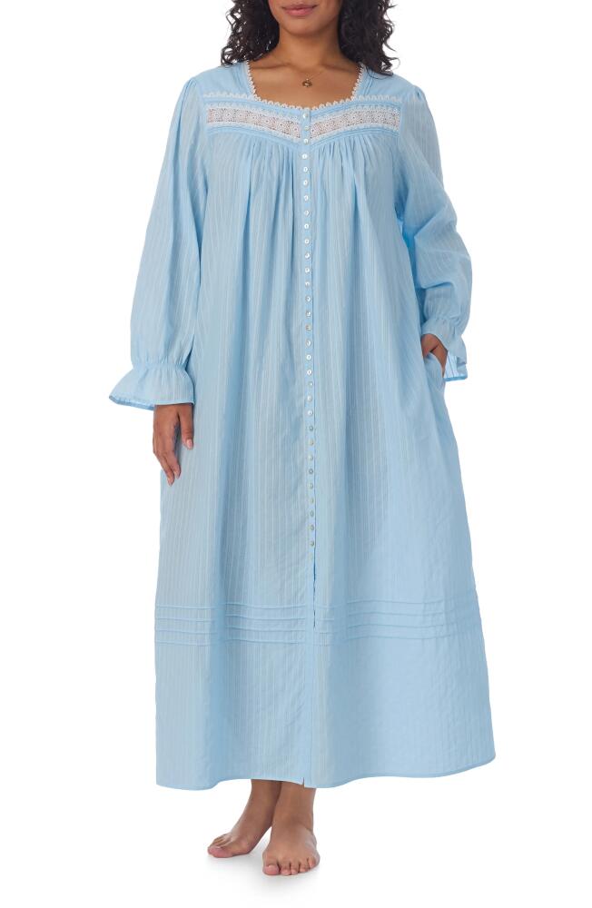 Eileen West Long Sleeve Cotton Ballet Nightgown in Blue Cover