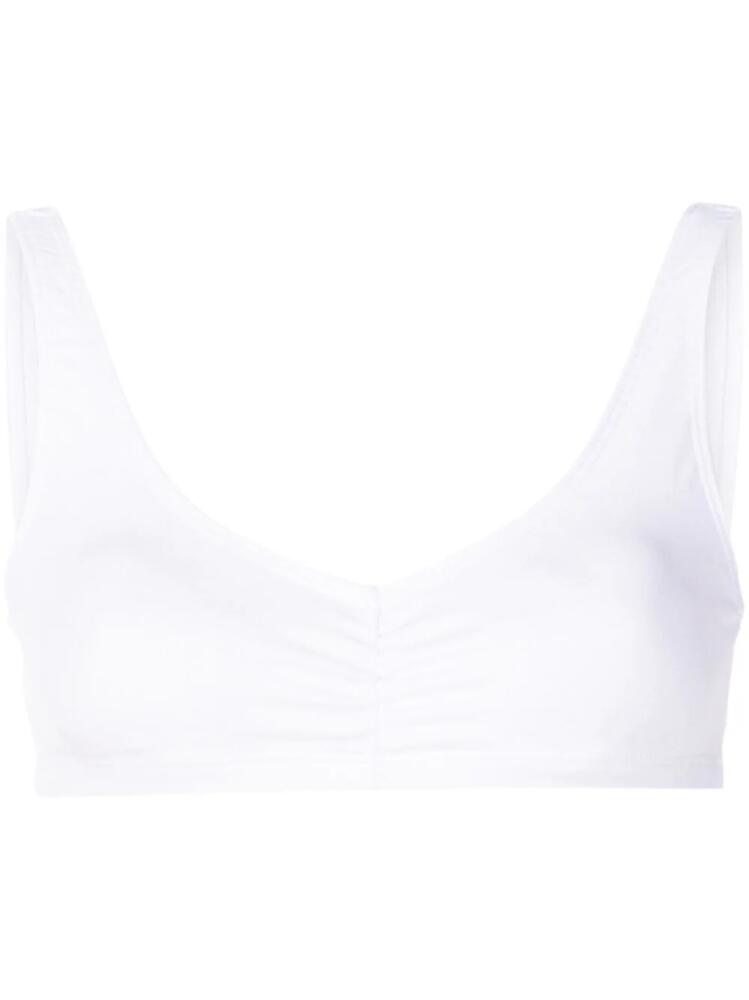 Lygia & Nanny Kick ruched sports bra - White Cover