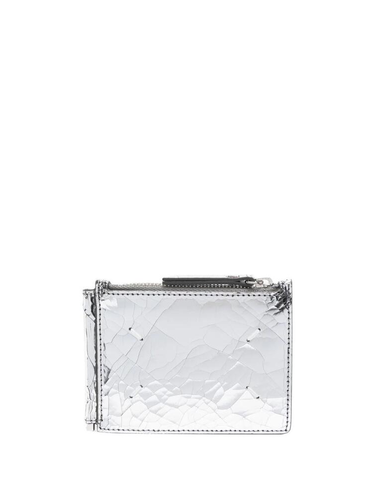 Maison Margiela metallic bi-fold wallet - Grey Cover