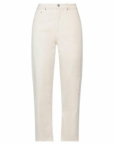 Haikure Woman Pants Beige Cotton, Elastomultiester, Elastane Cover