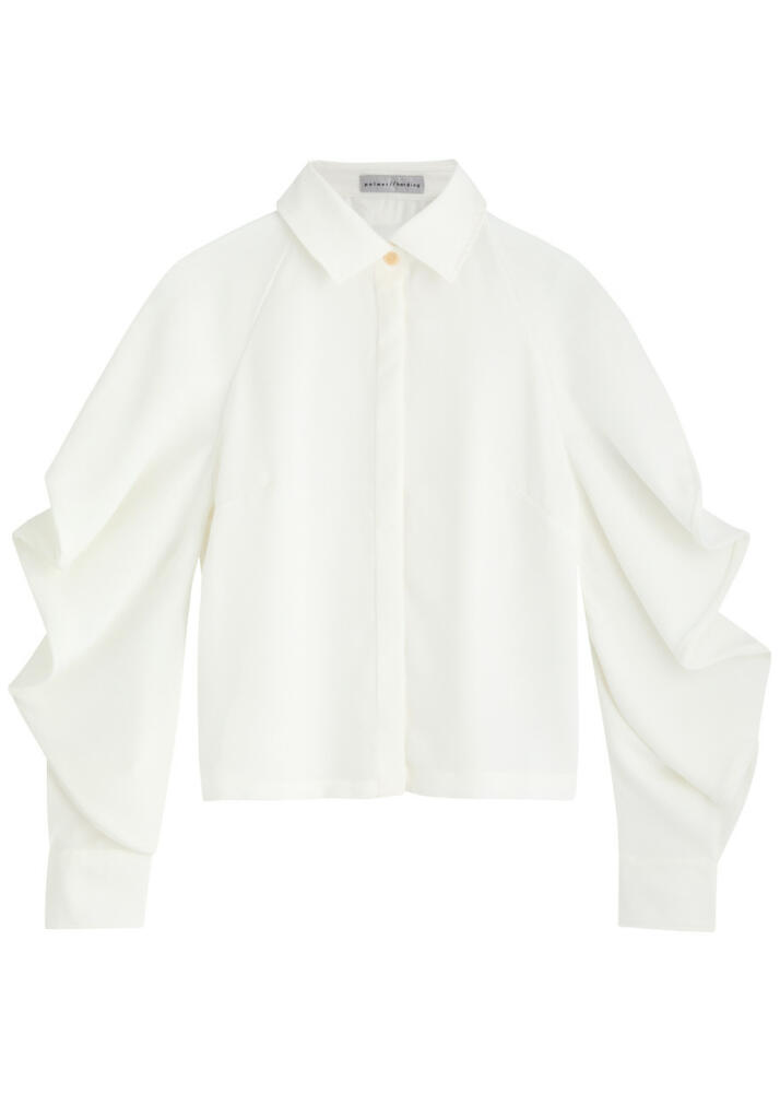 Palmer//harding Plenitude Draped Crepe Shirt - Ivory Cover