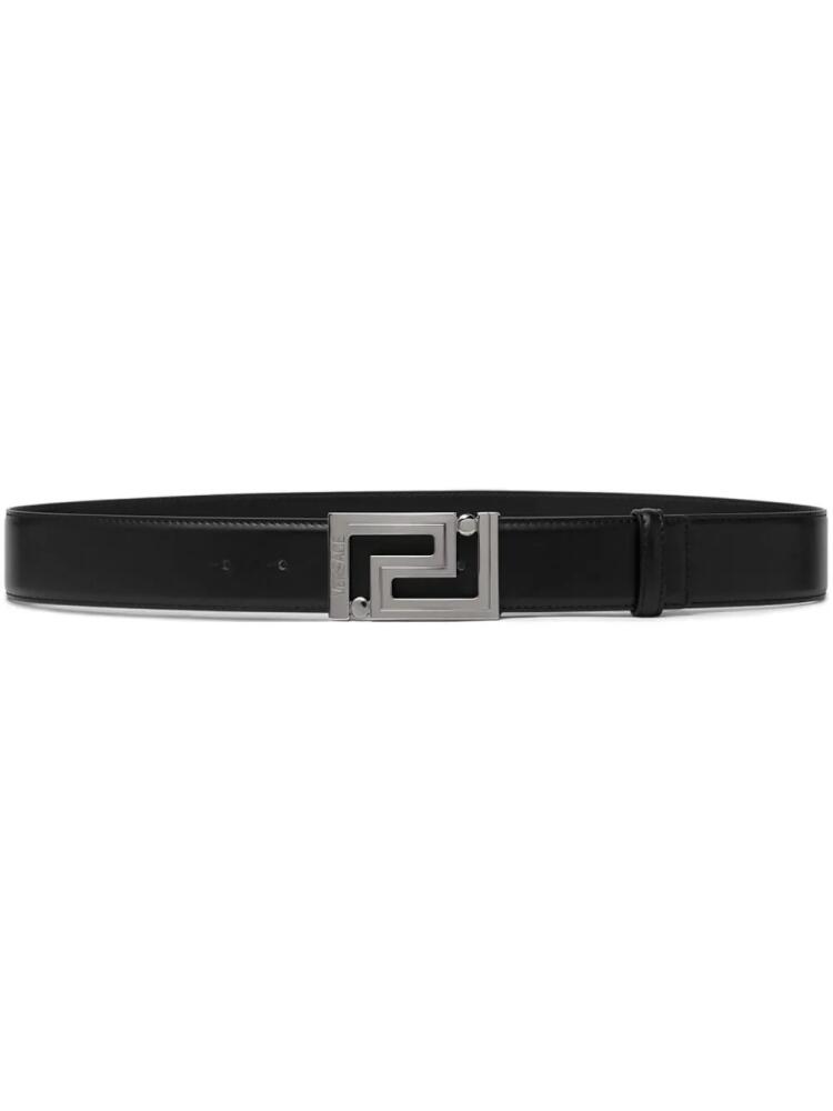 Versace Greca leather belt - Black Cover