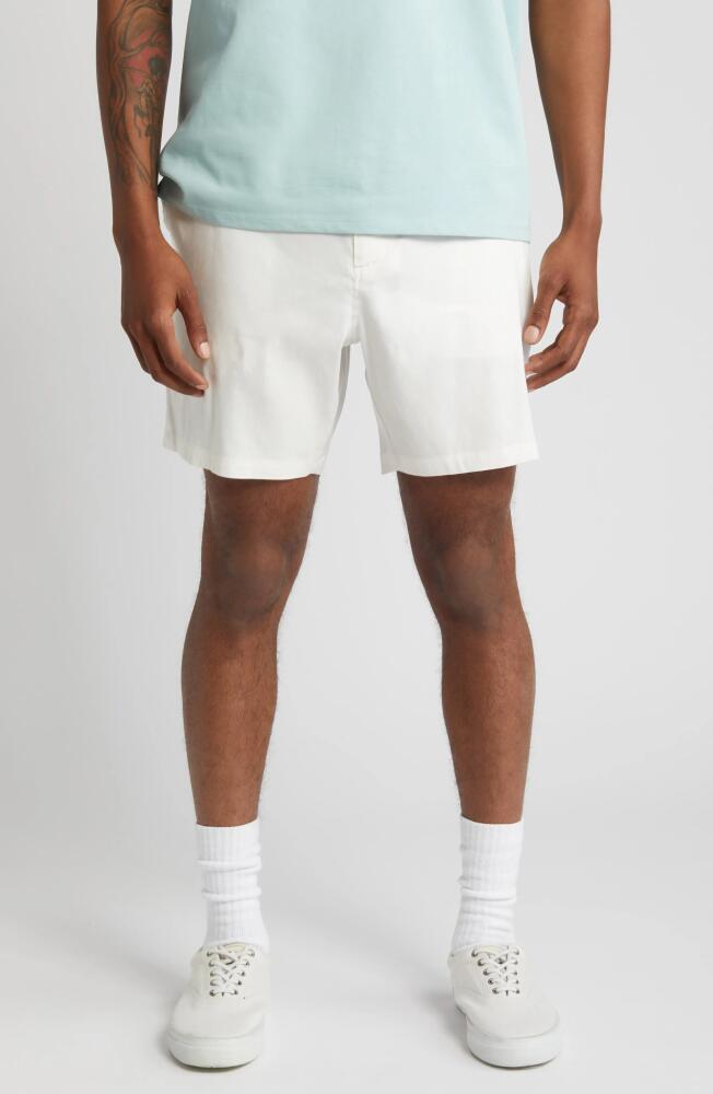 Saturdays NYC Ambrose Linen Blend Shorts in Ivory Cover