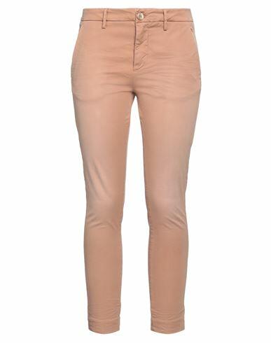 Aglini Woman Pants Beige Cotton, Elastane Cover