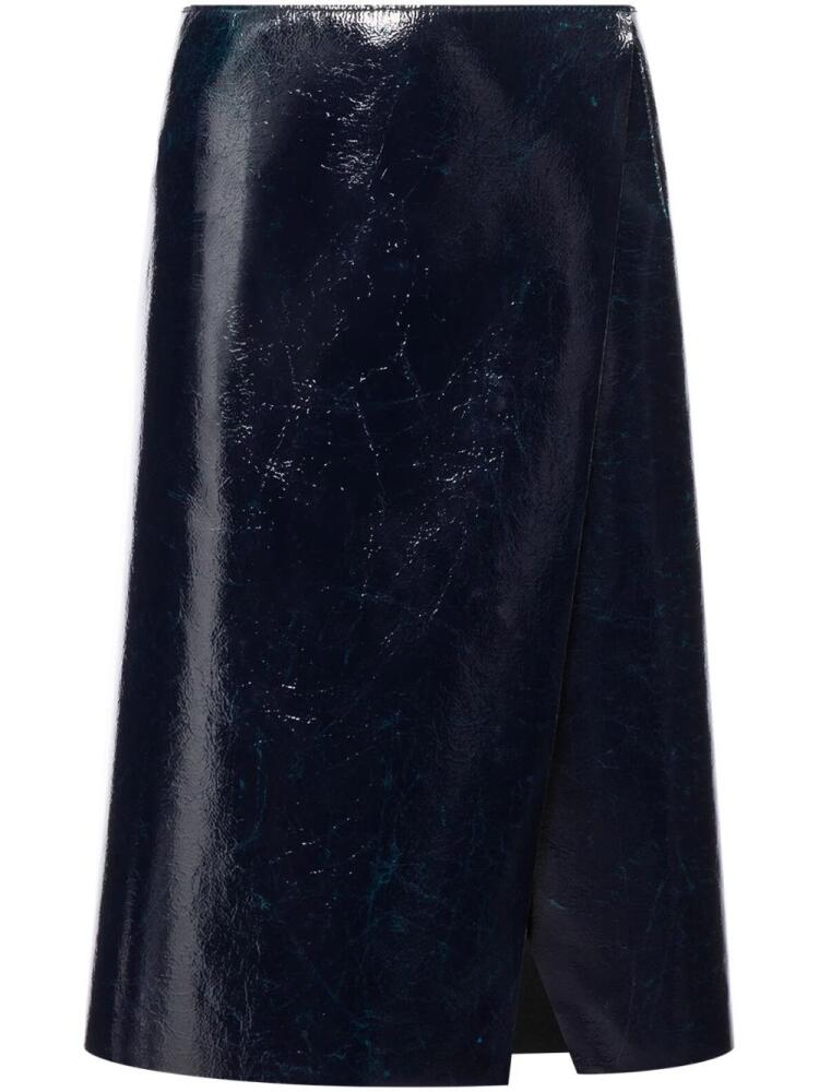 Philosophy Di Lorenzo Serafini glossy A-line skirt - Blue Cover