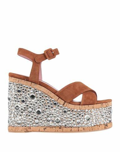 Haus Of Honey Woman Sandals Camel Textile fibers Cover