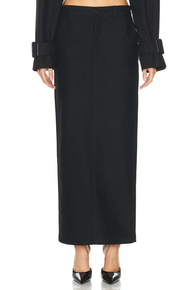 WARDROBE.NYC Drill Column Skirt in Black Cover