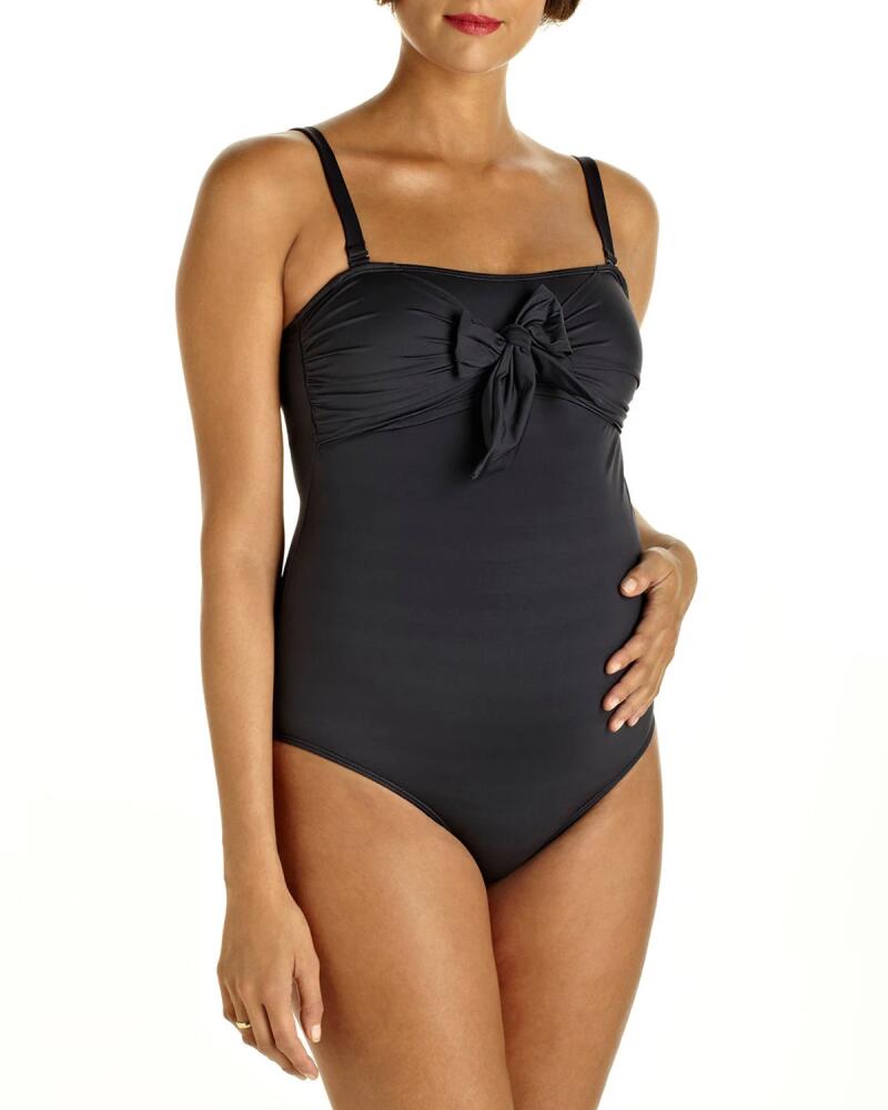 Pez D'Or Maternity Bow-Front One-Piece Swimsuit Cover