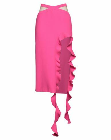 David Koma Woman Midi skirt Fuchsia Wool, Polyamide, Elastane Cover